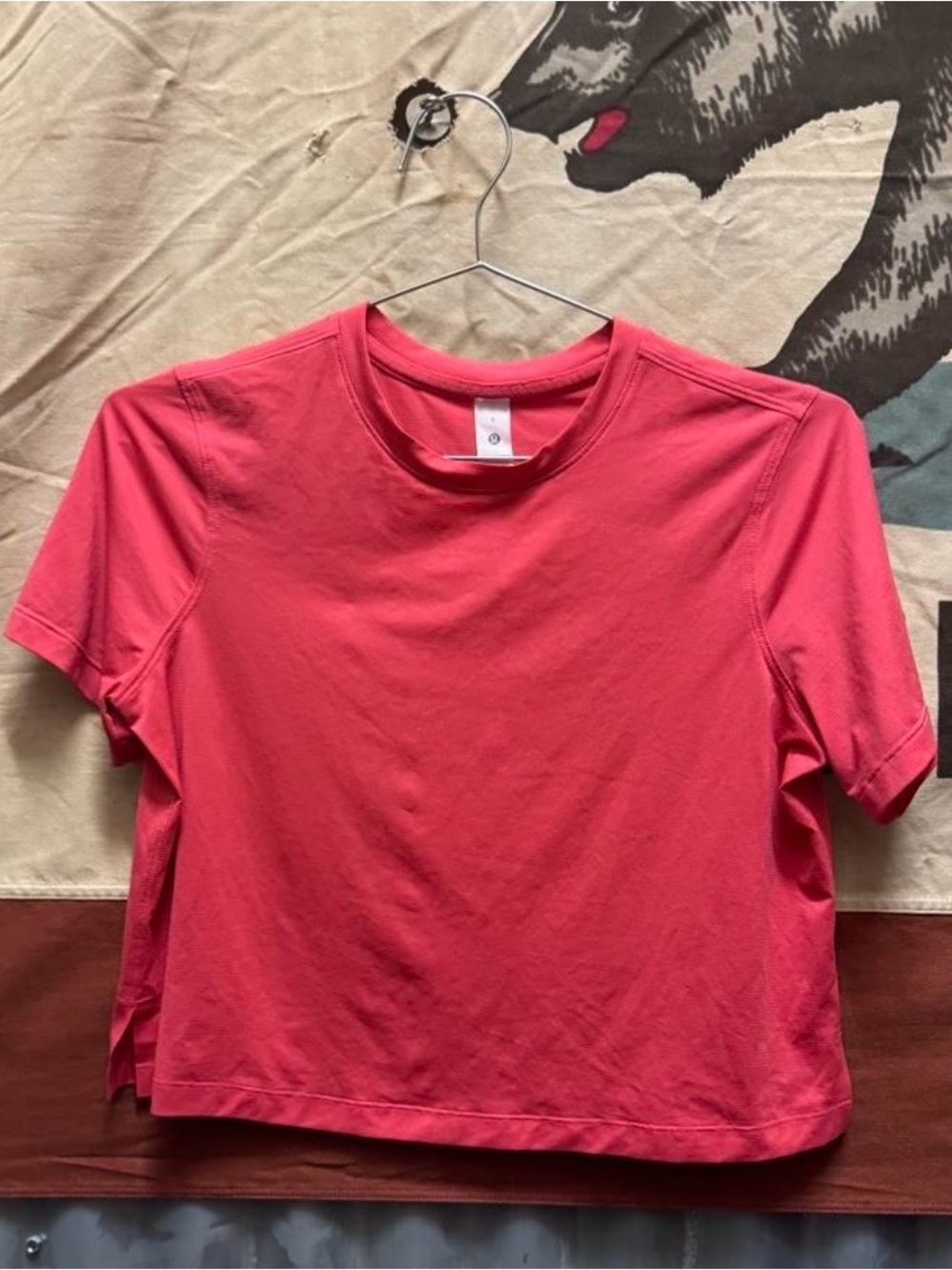 lululemon Coral Short-Sleeve Crewneck cropped Tee